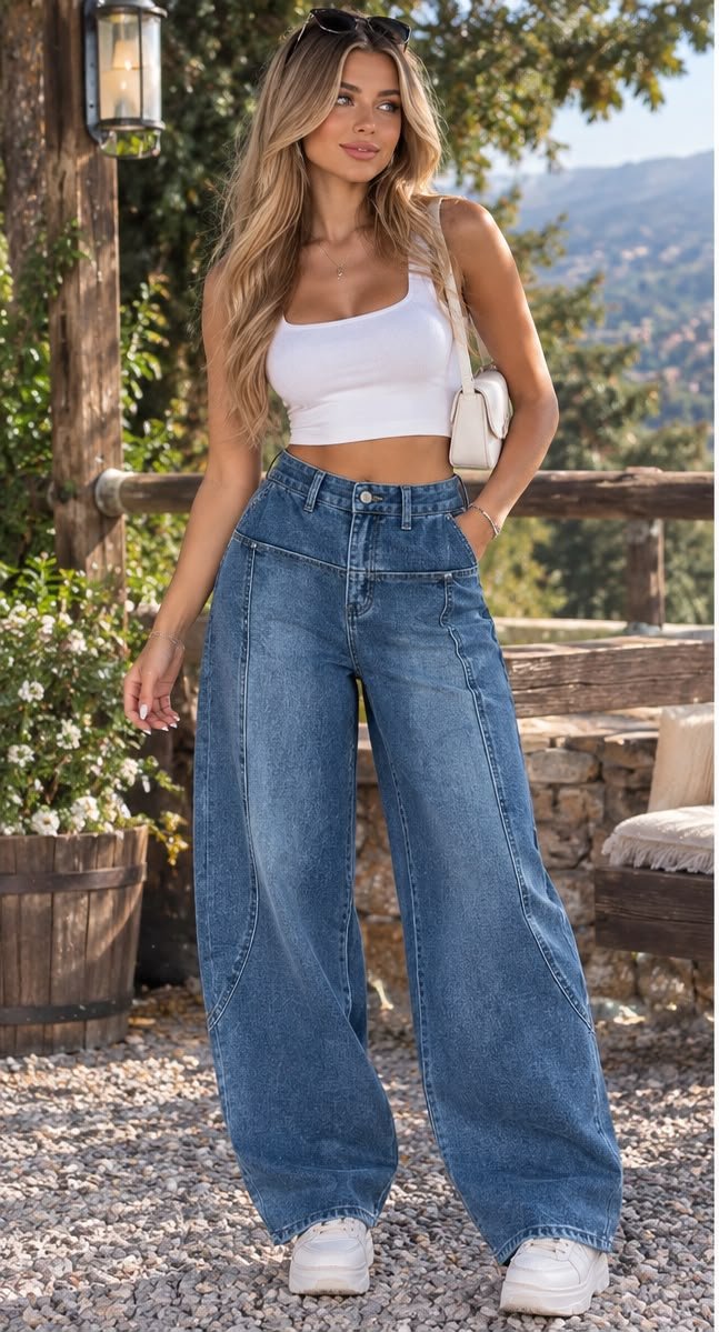 Blue cool V Jeans